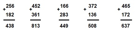 Giải câu 2 cộng các số có ba chữ số (có nhớ một lần)