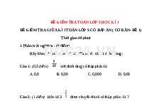 80 Đề kiểm tra, đề thi Toán lớp 5 có đáp án hay nhất