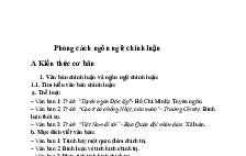 Ngữ văn 11 Phong cách ngôn ngữ chính luận, trường THPT Quốc Oai - Hà Nội.