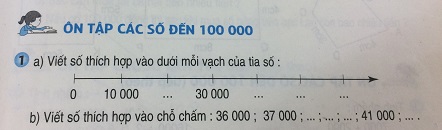 Giải bài tập 1 - Ôn tập các số đến 100 000