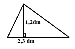 Giải câu 1 bài diện tích hình tam giác